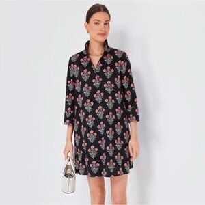 Tuckernuck Black and Pink Floral Mini Dress